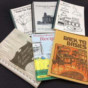 Vintage Newfoundland & Labrador and Nova Scotia Canadian Maritime Cookbooks Lot